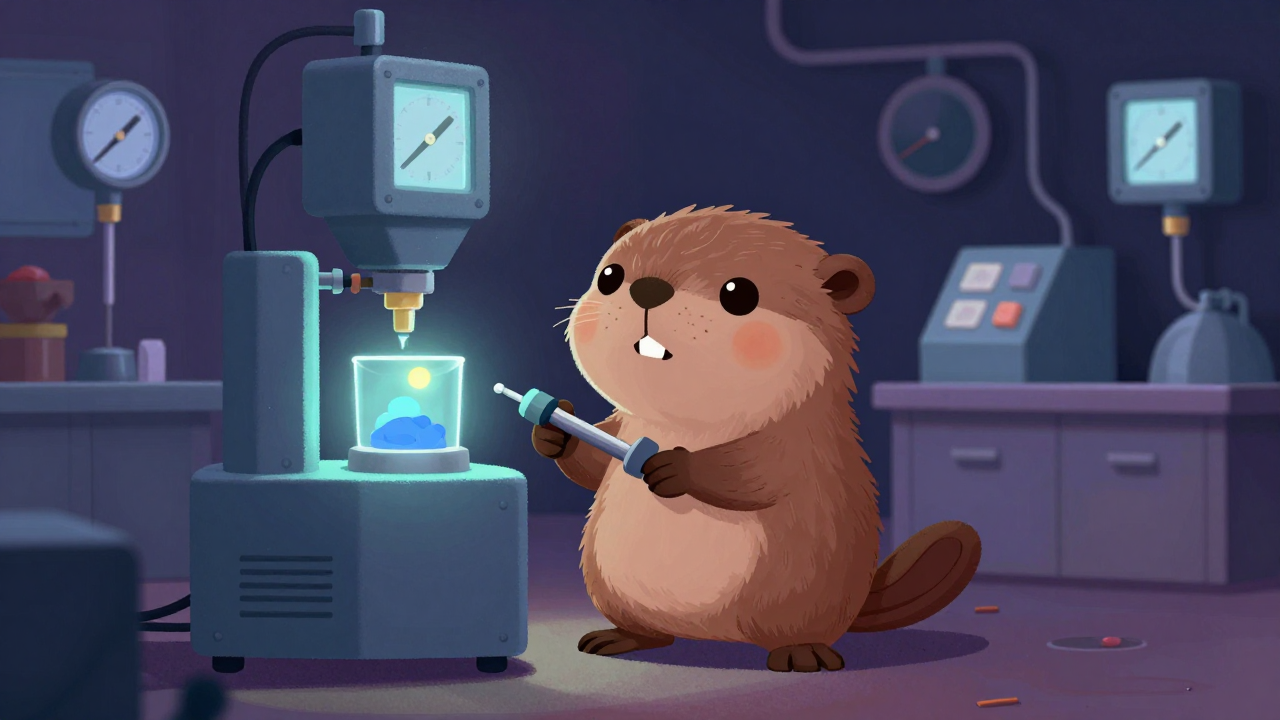 균질기조작원 직업 종사자가 업무를 수행하는 모습