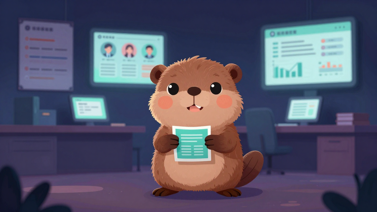 그로스매니저 직업 종사자가 업무를 수행하는 모습