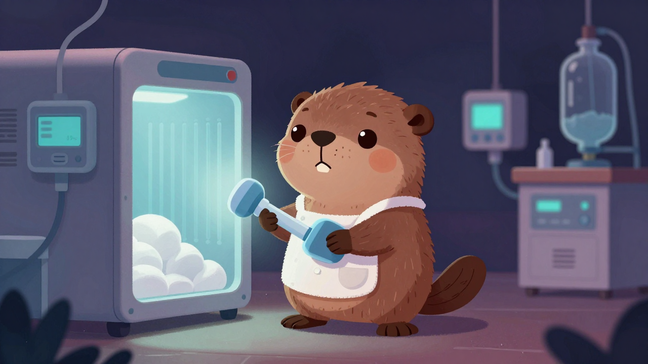 글루타민산나트륨건조원 직업 종사자가 업무를 수행하는 모습