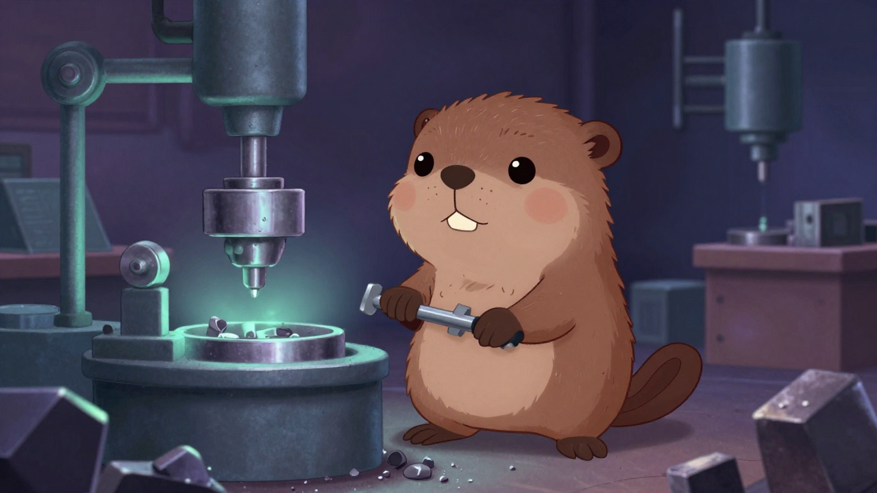 금속원료준비원 직업 종사자가 업무를 수행하는 모습