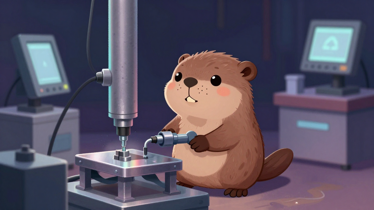 금속코팅기조작원 직업 종사자가 업무를 수행하는 모습