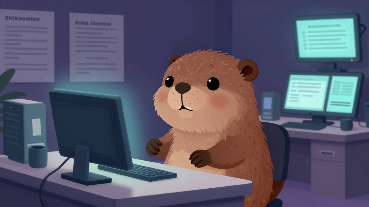 금융기관지점관리사무원 직업 종사자가 업무를 수행하는 모습