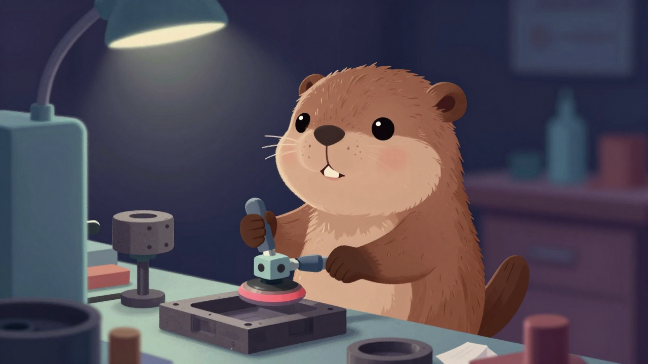 금형정비원 직업 종사자가 업무를 수행하는 모습