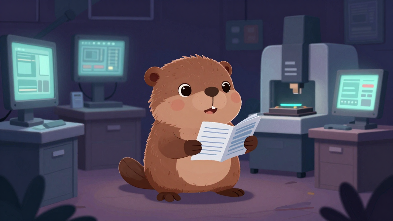 금형제작반장 직업 종사자가 업무를 수행하는 모습