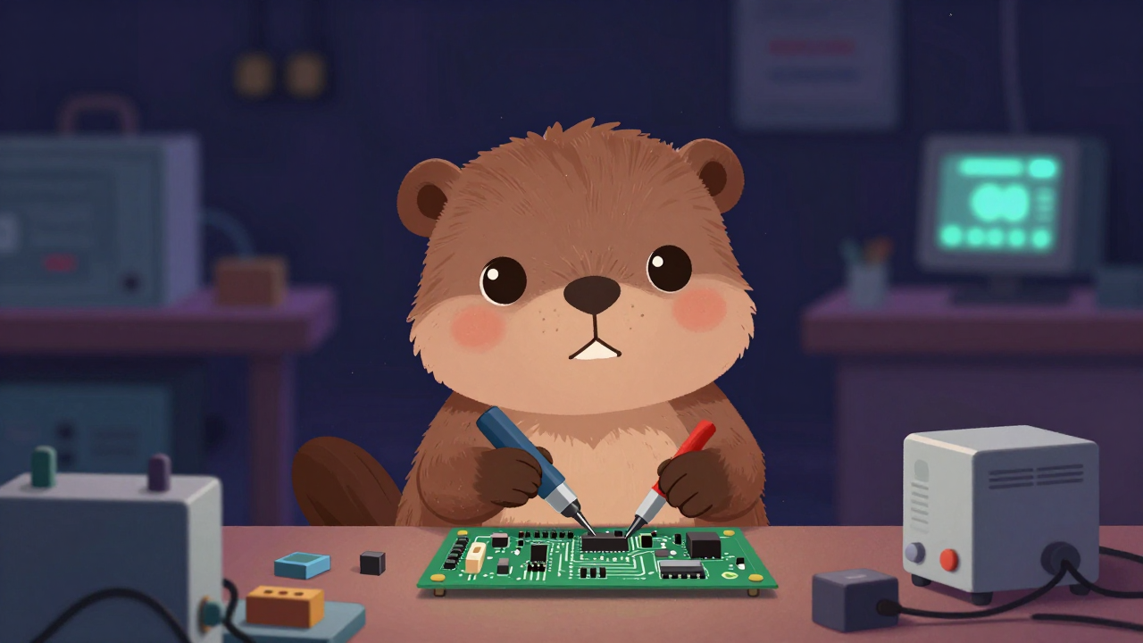 급전자동화운용원 직업 종사자가 업무를 수행하는 모습