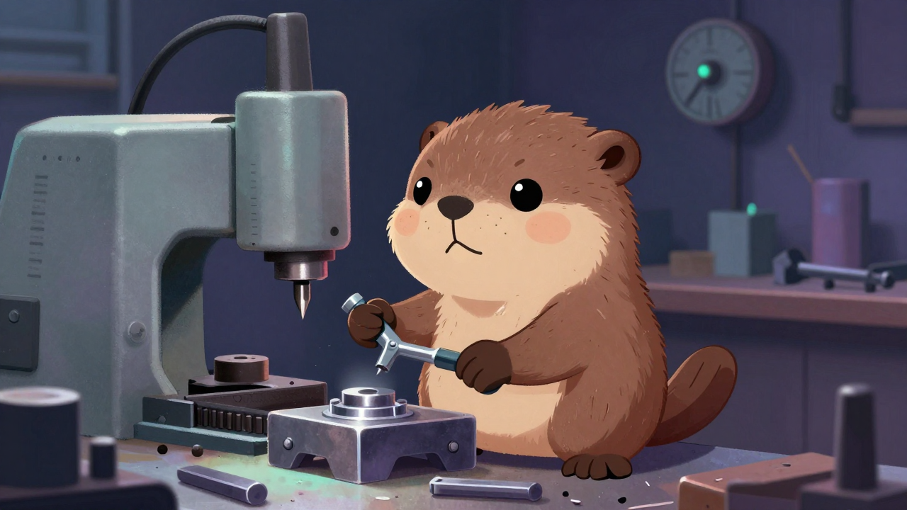 기계가공반장 직업 종사자가 업무를 수행하는 모습