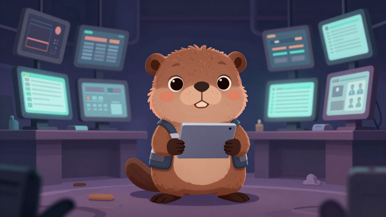 기계정비반장 직업 종사자가 업무를 수행하는 모습