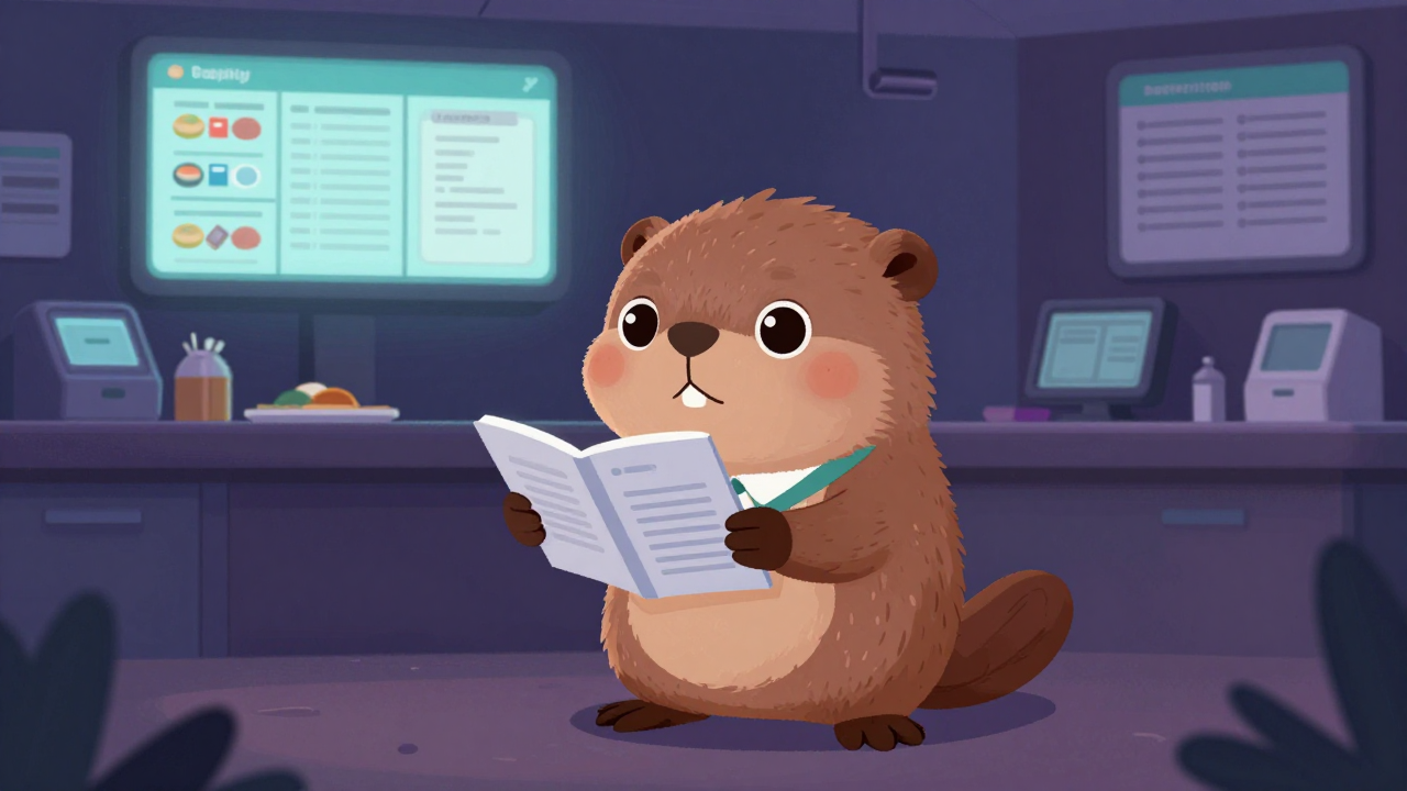 기내식공급계획사무원 직업 종사자가 업무를 수행하는 모습