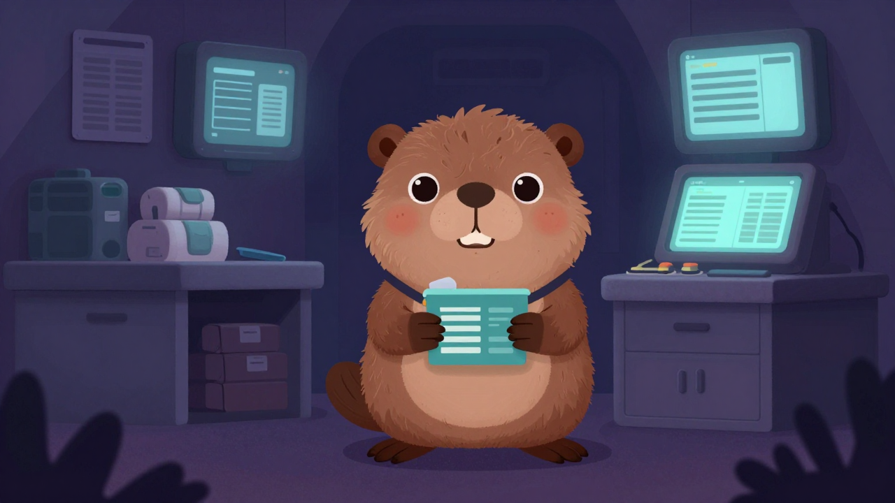 기내용품관리원 직업 종사자가 업무를 수행하는 모습