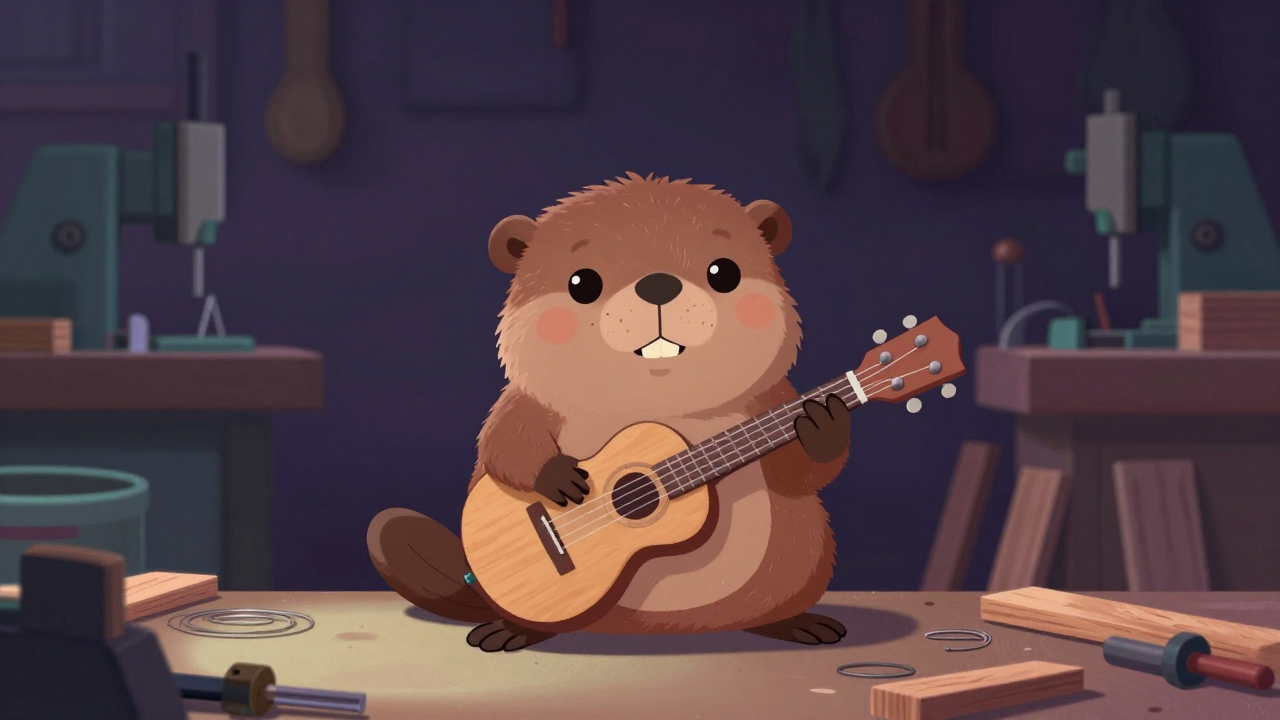 기타넥가공원 직업 종사자가 업무를 수행하는 모습