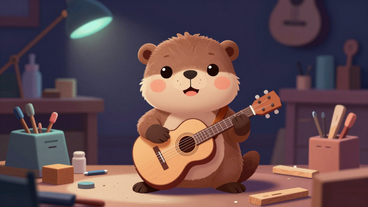 기타제작원 직업 종사자가 업무를 수행하는 모습