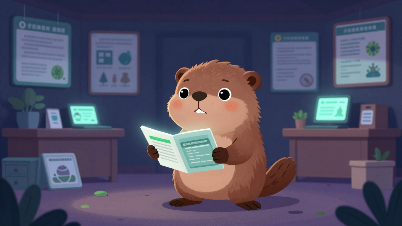 기후변화적응담당사무원 직업 종사자가 업무를 수행하는 모습