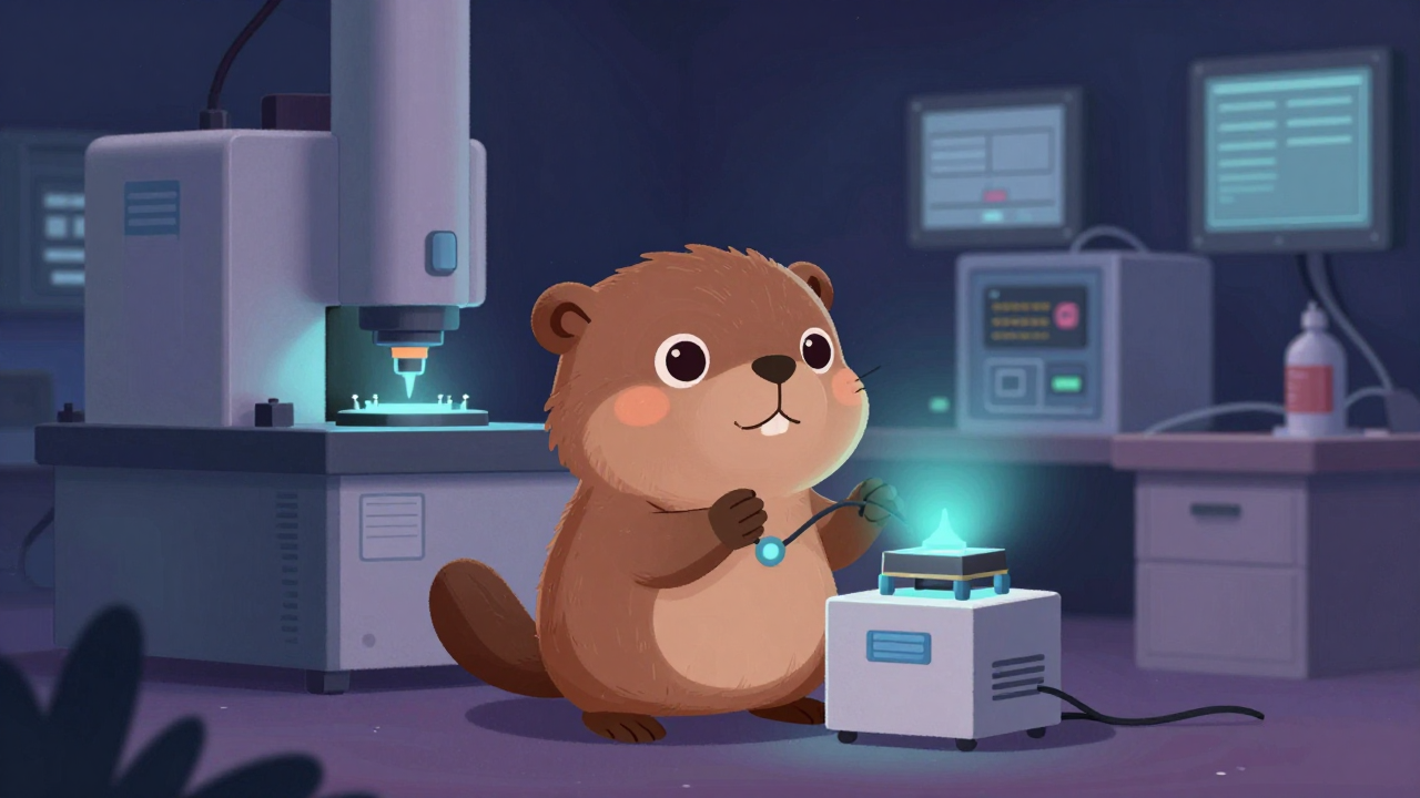 나노소자공정개발원 직업 종사자가 업무를 수행하는 모습