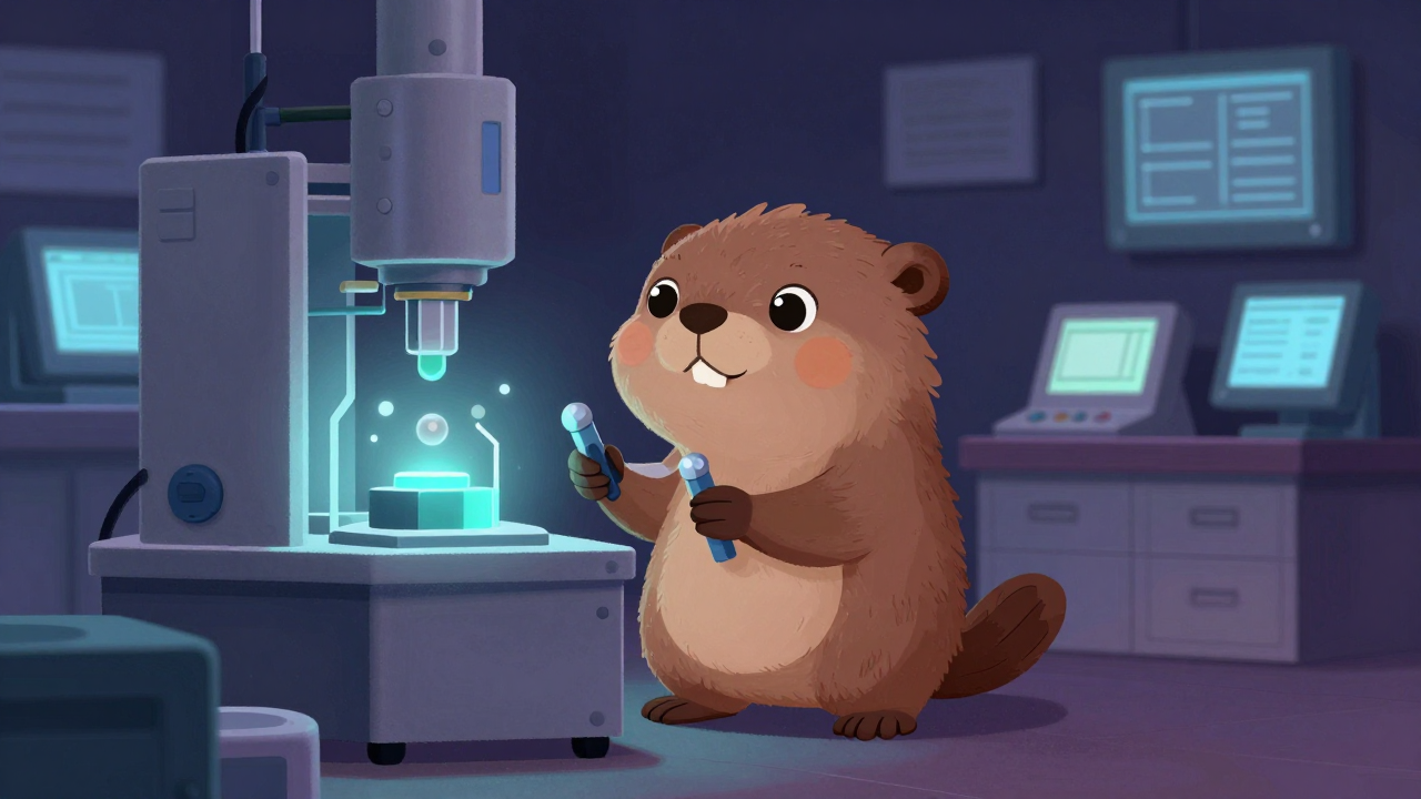 나노소재생산공정원 직업 종사자가 업무를 수행하는 모습