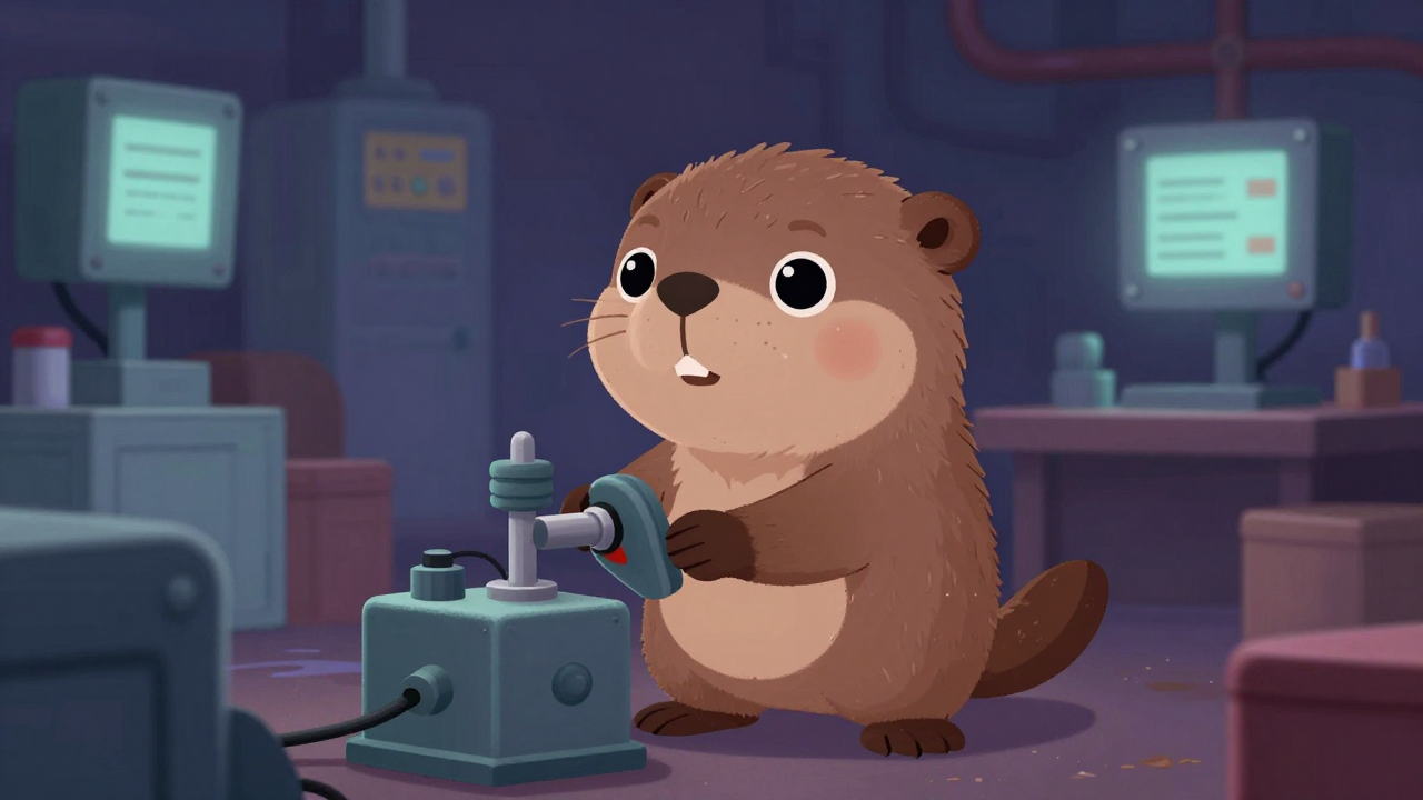 납땜수정원 직업 종사자가 업무를 수행하는 모습