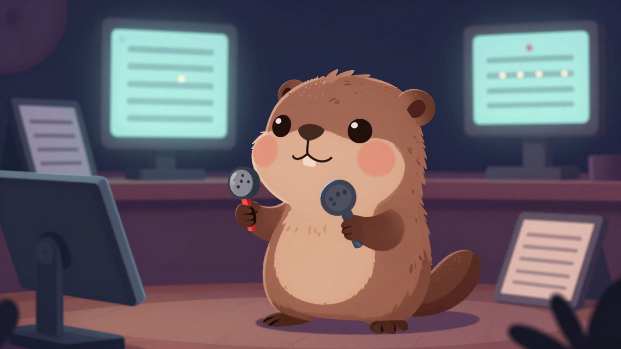 내레이션강사 직업 종사자가 업무를 수행하는 모습