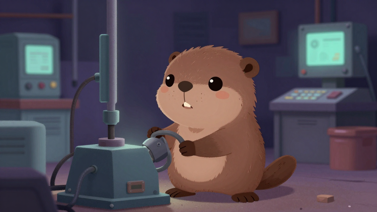 내열구조세라믹재료가공원 직업 종사자가 업무를 수행하는 모습