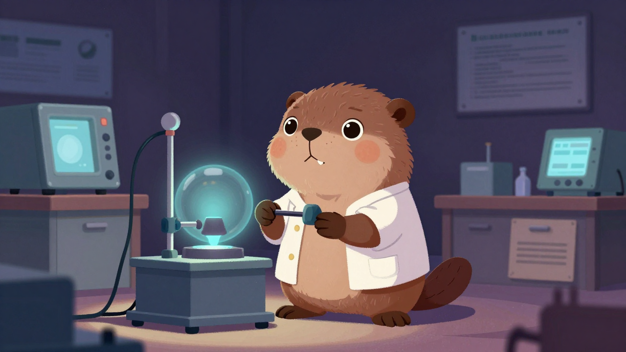 내화물연구자 직업 종사자가 업무를 수행하는 모습