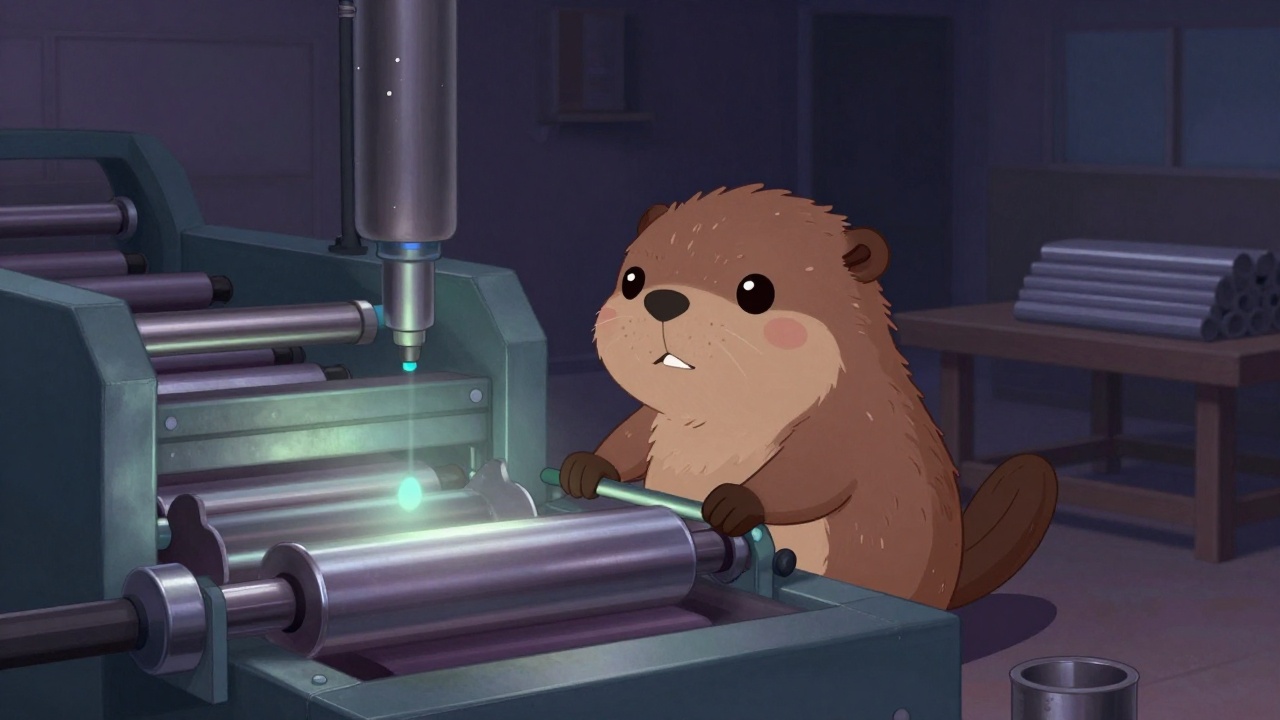 냉간압연원 직업 종사자가 업무를 수행하는 모습