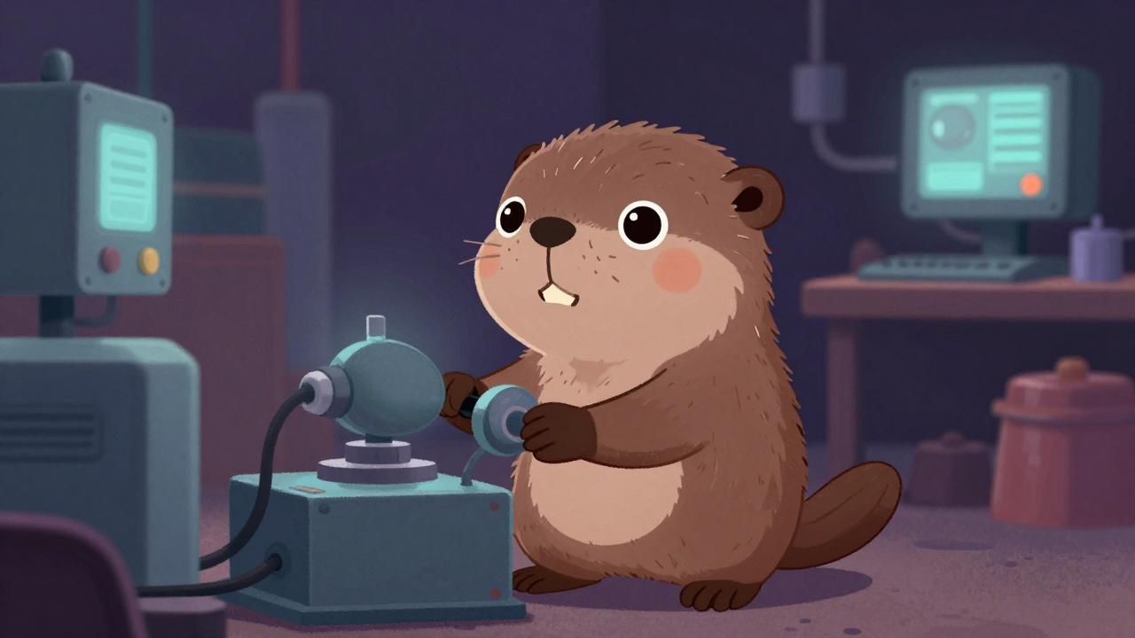 냉방장치조립원 직업 종사자가 업무를 수행하는 모습