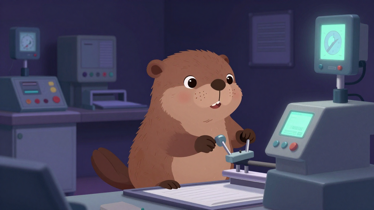 냉압기조작원 직업 종사자가 업무를 수행하는 모습