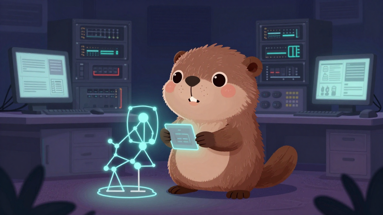 네트워크설계자 직업 종사자가 업무를 수행하는 모습