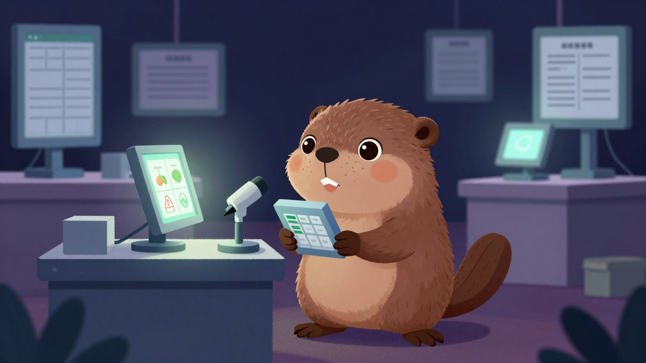 농산물규격관리원 직업 종사자가 업무를 수행하는 모습