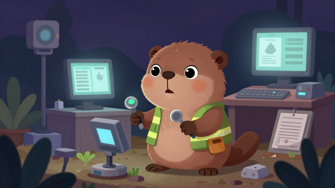 농산물조사원 직업 종사자가 업무를 수행하는 모습