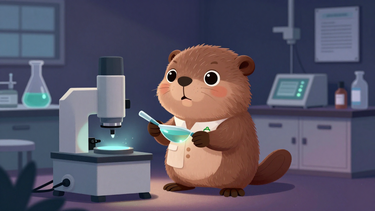 농약품질관리원 직업 종사자가 업무를 수행하는 모습