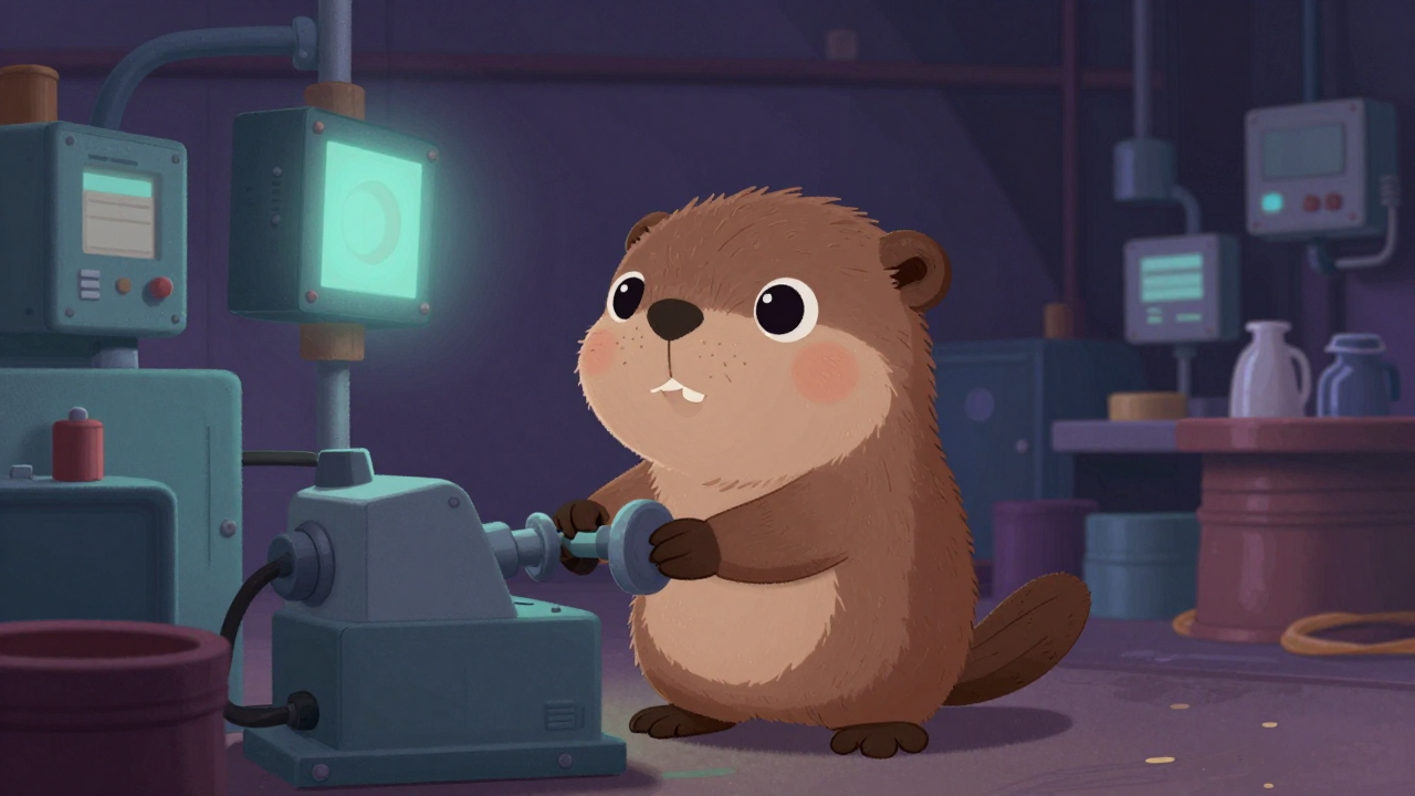 누전차단기조립원 직업 종사자가 업무를 수행하는 모습