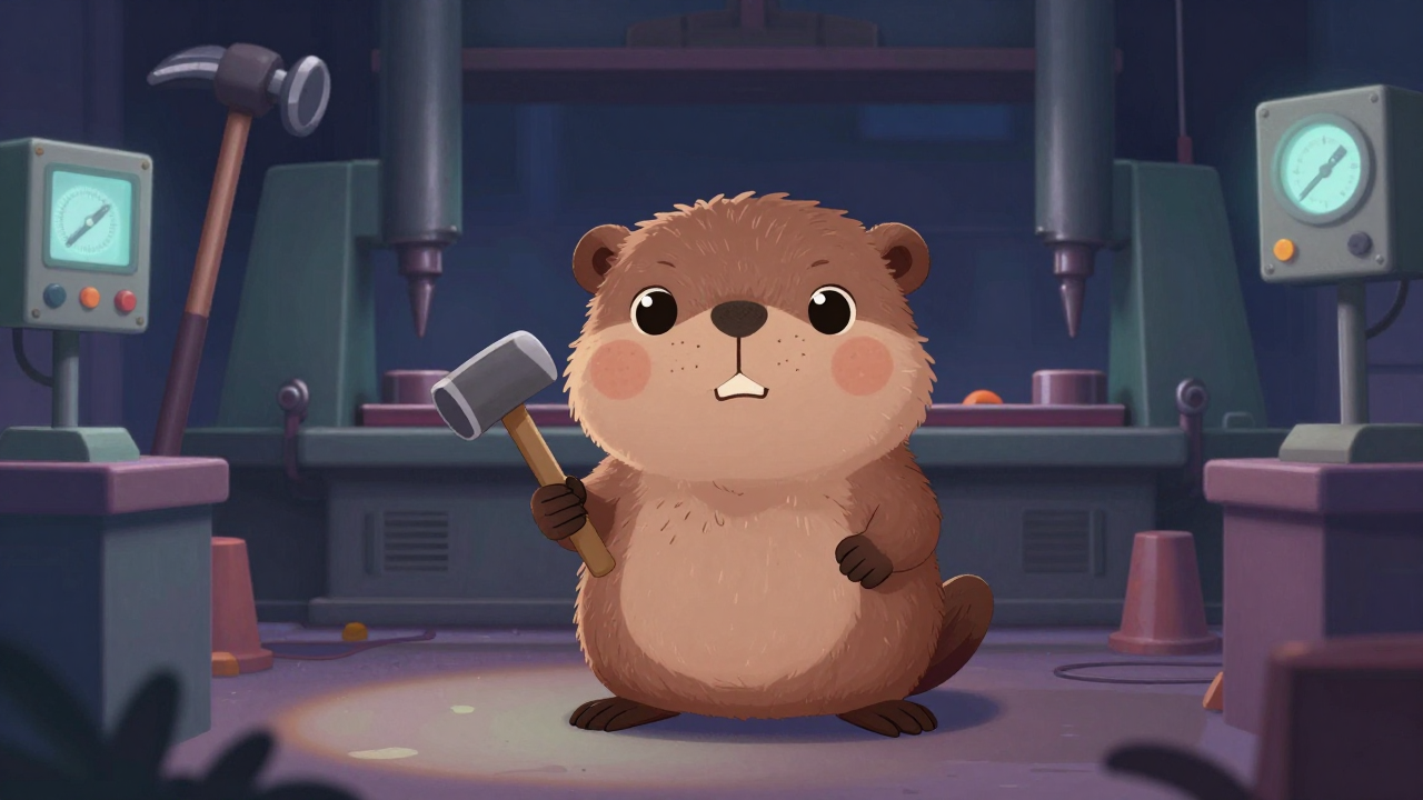 단조반장 직업 종사자가 업무를 수행하는 모습