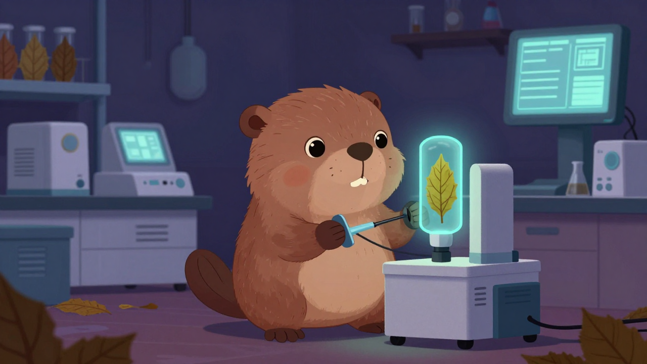 담배성분분석원 직업 종사자가 업무를 수행하는 모습