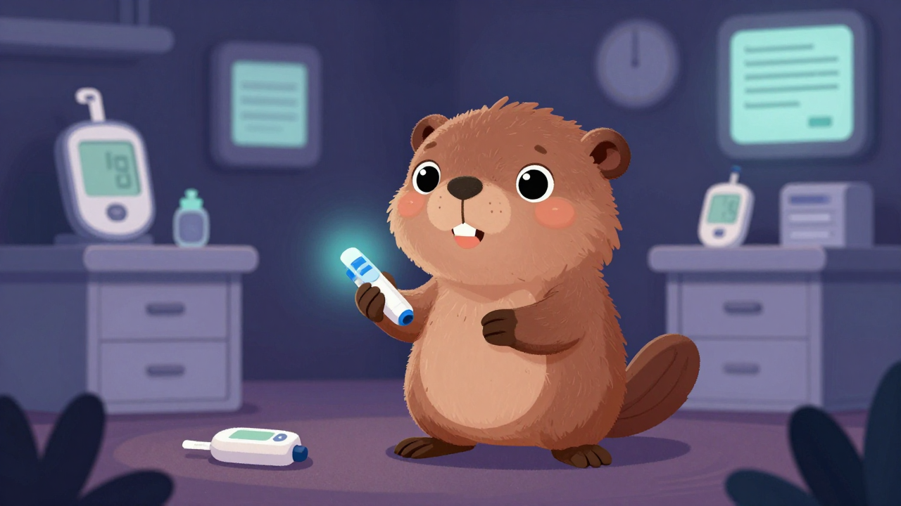 당뇨교육자 직업 종사자가 업무를 수행하는 모습