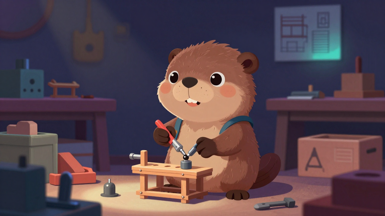 대차조립원 직업 종사자가 업무를 수행하는 모습