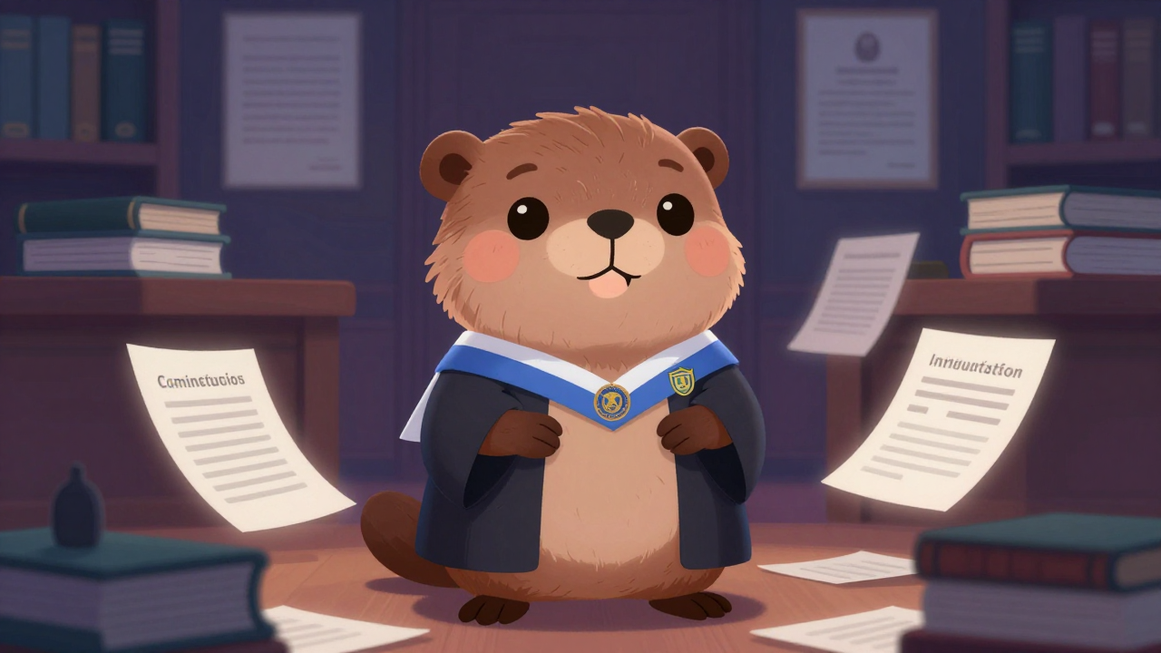 대학교 총장 및 대학학장 직업 종사자가 업무를 수행하는 모습