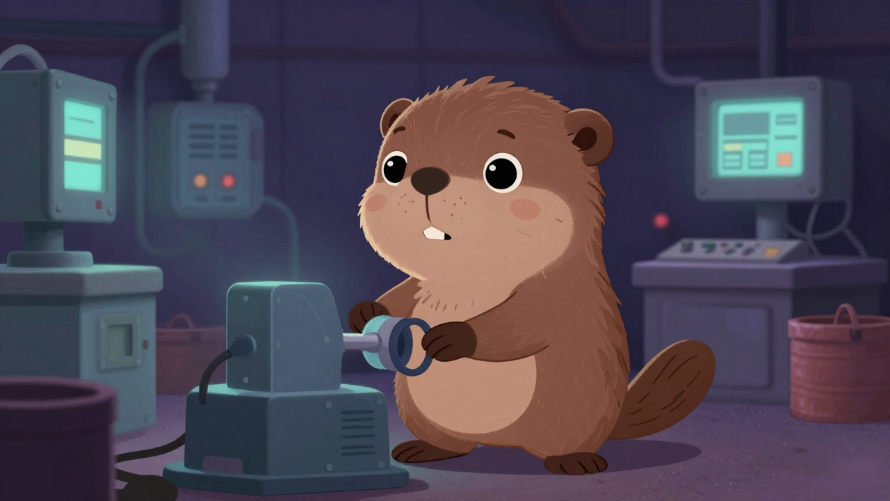 대형차차체조립원 직업 종사자가 업무를 수행하는 모습