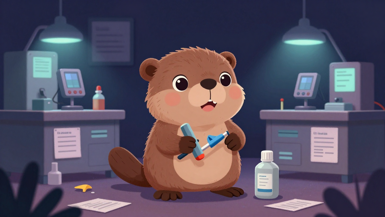 도료감리원 직업 종사자가 업무를 수행하는 모습