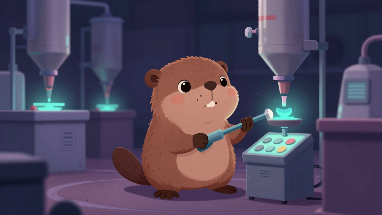 도료분산기조작원 직업 종사자가 업무를 수행하는 모습