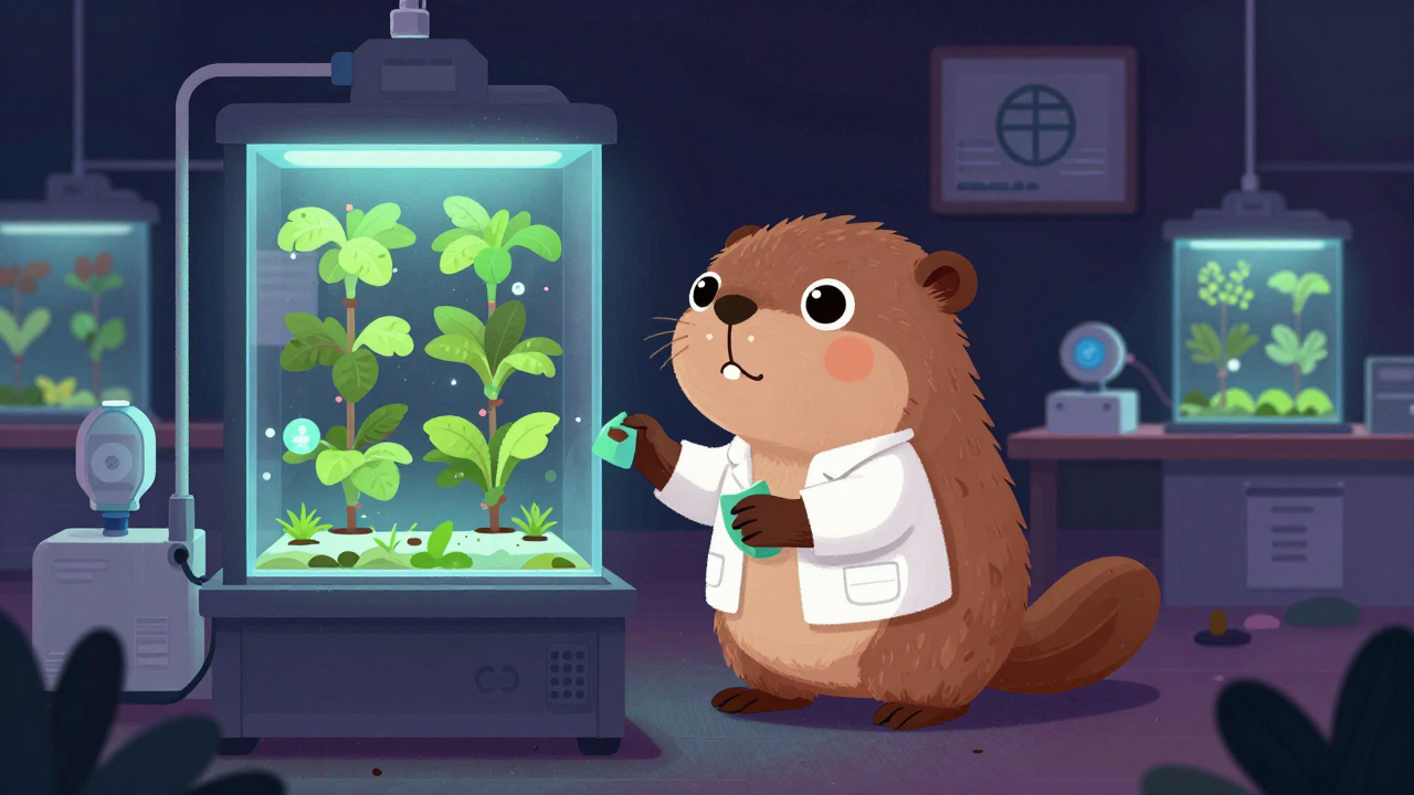 도시농업연구원 직업 종사자가 업무를 수행하는 모습