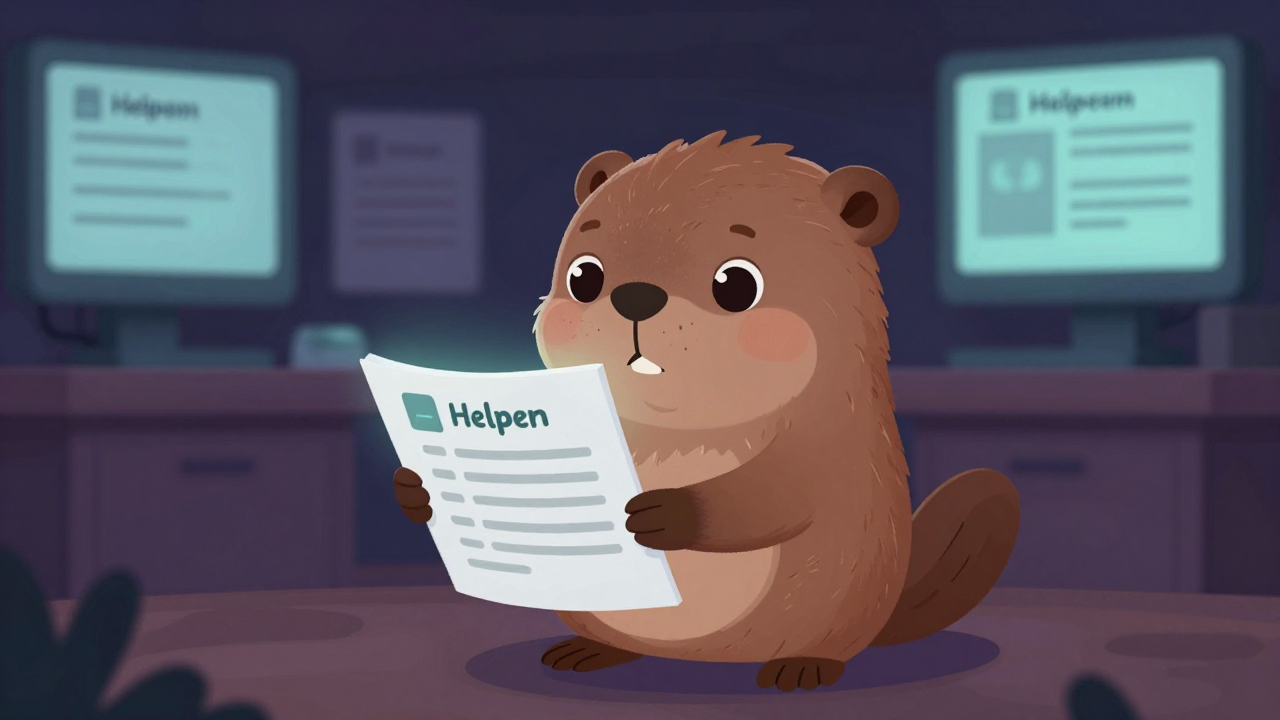 도움말메뉴제작자 직업 종사자가 업무를 수행하는 모습