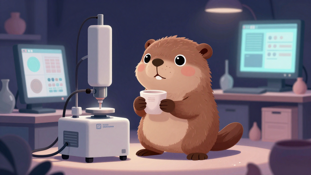 도자기제품개발원 직업 종사자가 업무를 수행하는 모습