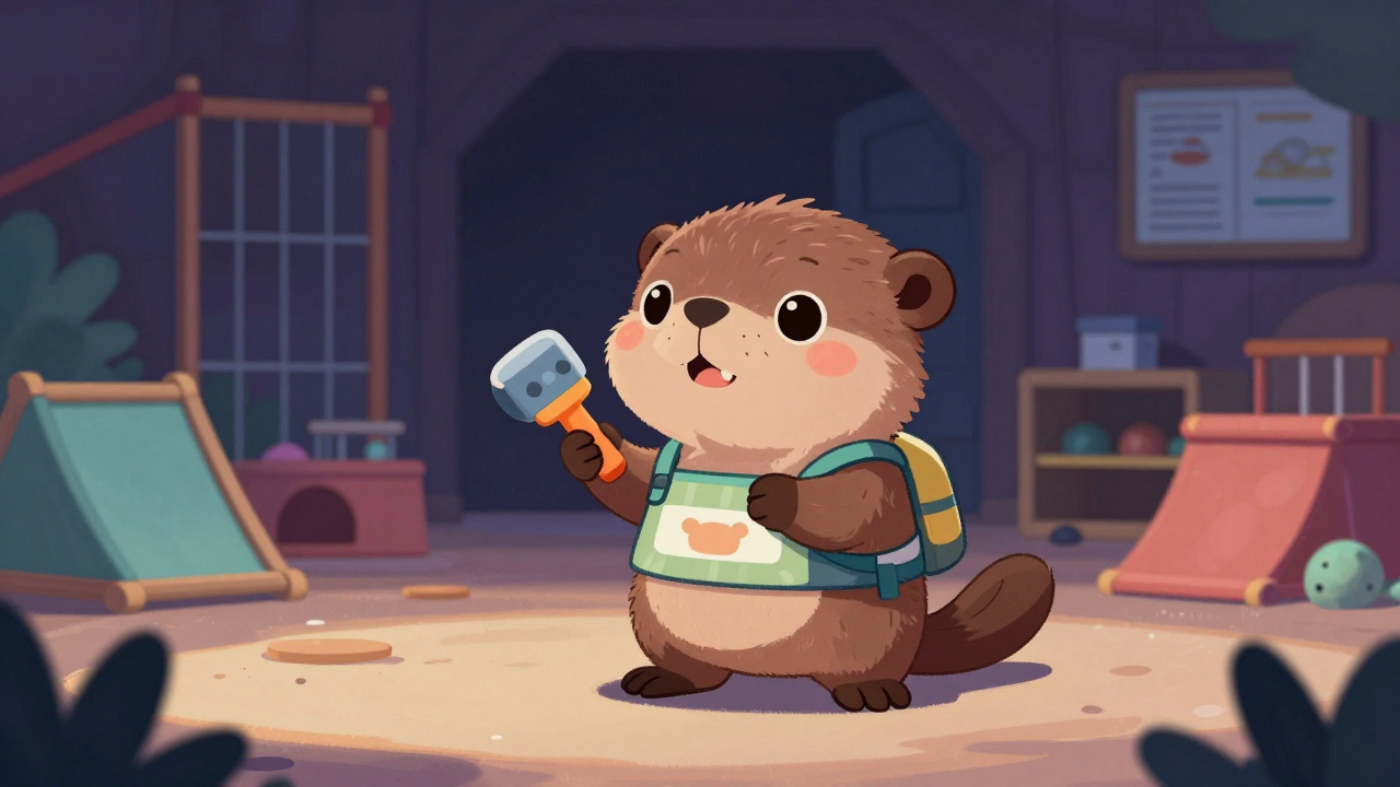 동물조련사 직업 종사자가 업무를 수행하는 모습