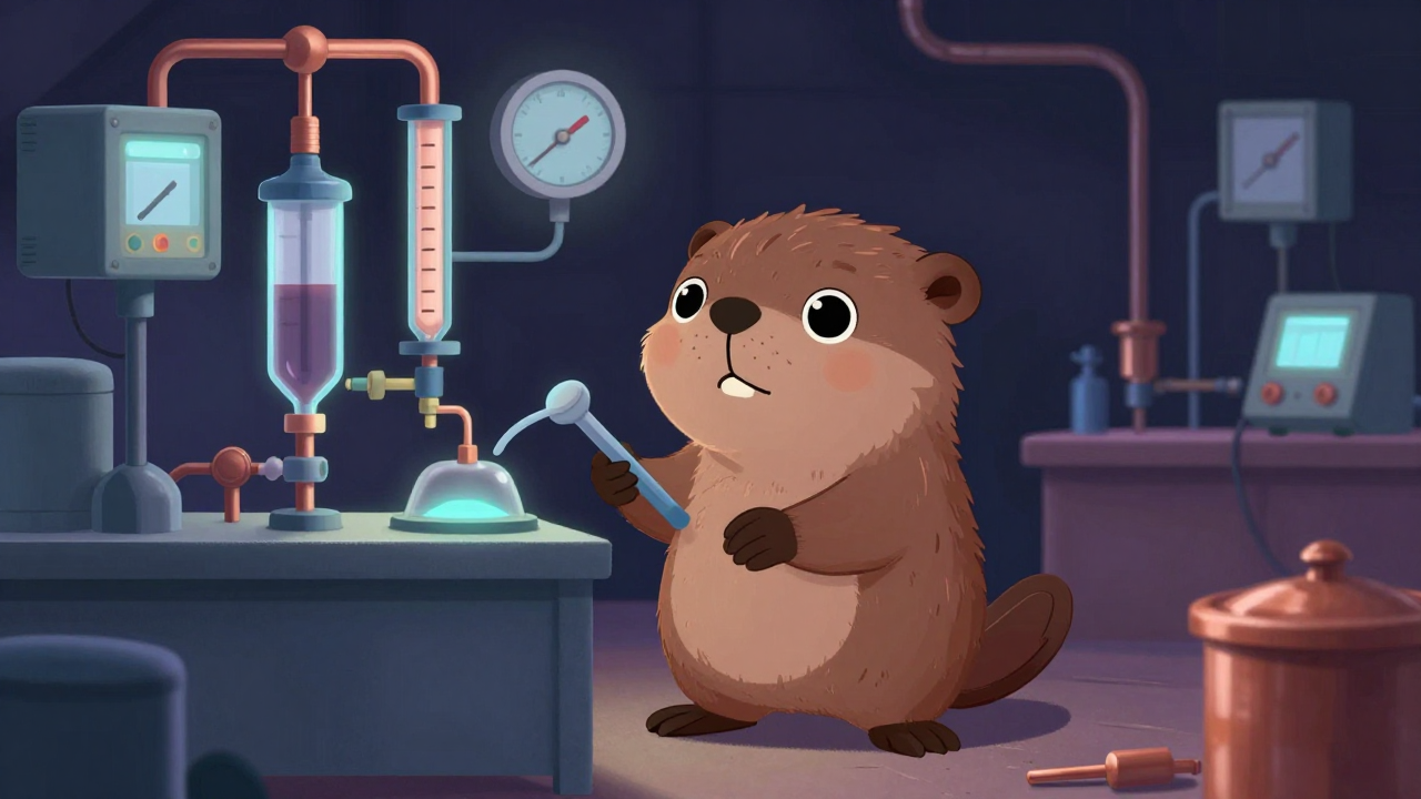 동정제로조작원 직업 종사자가 업무를 수행하는 모습