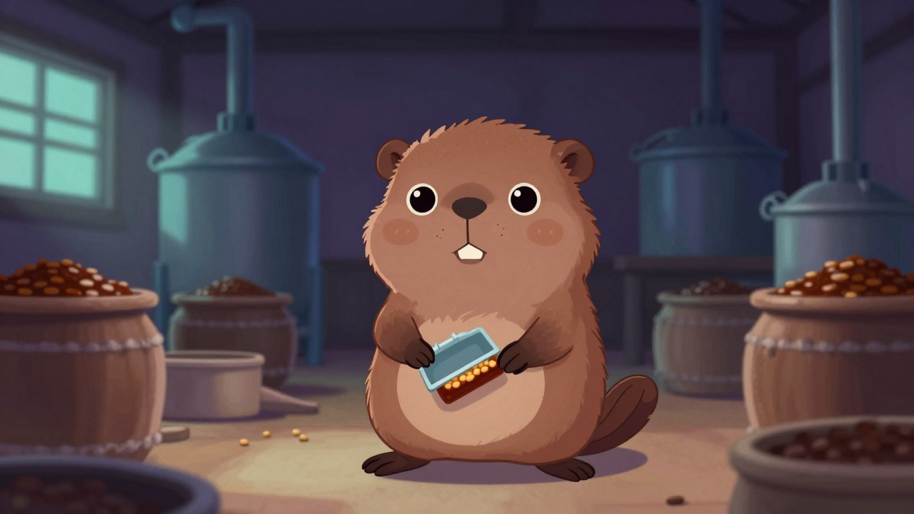 된장제조원 직업 종사자가 업무를 수행하는 모습