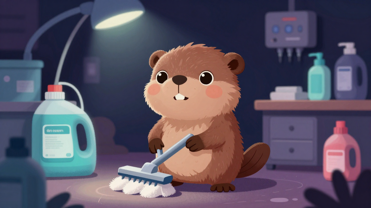 드라이클리닝원 직업 종사자가 업무를 수행하는 모습