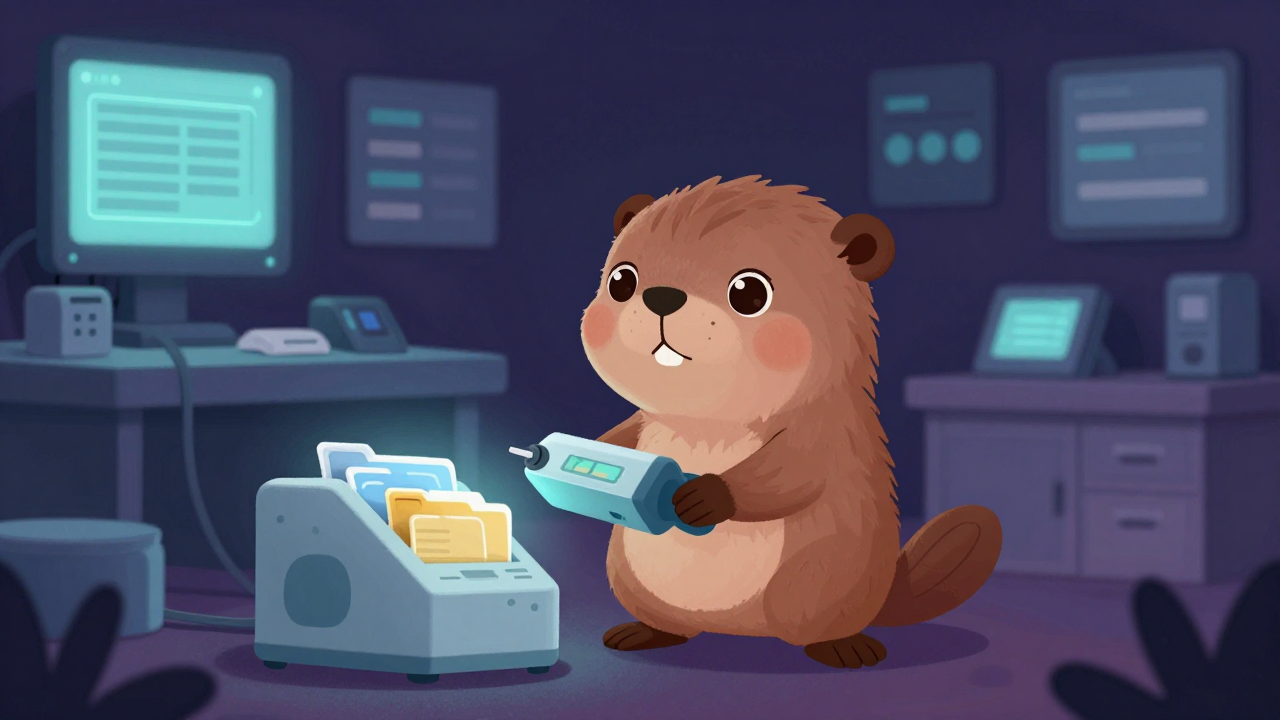 디지털장의사 직업 종사자가 업무를 수행하는 모습