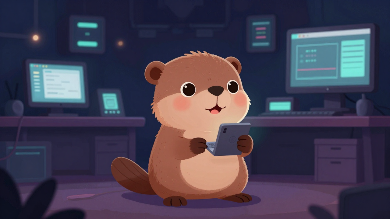 디지털크리에이터 직업 종사자가 업무를 수행하는 모습