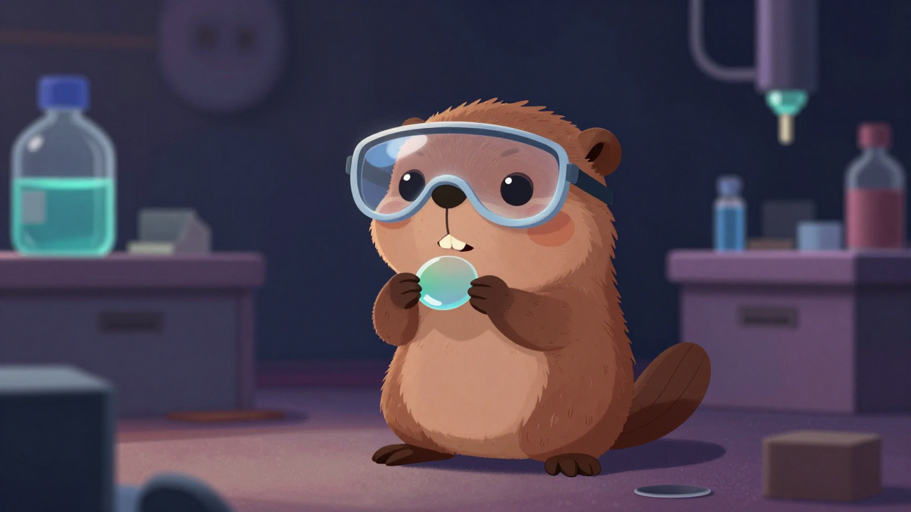 렌즈하드코팅원 직업 종사자가 업무를 수행하는 모습