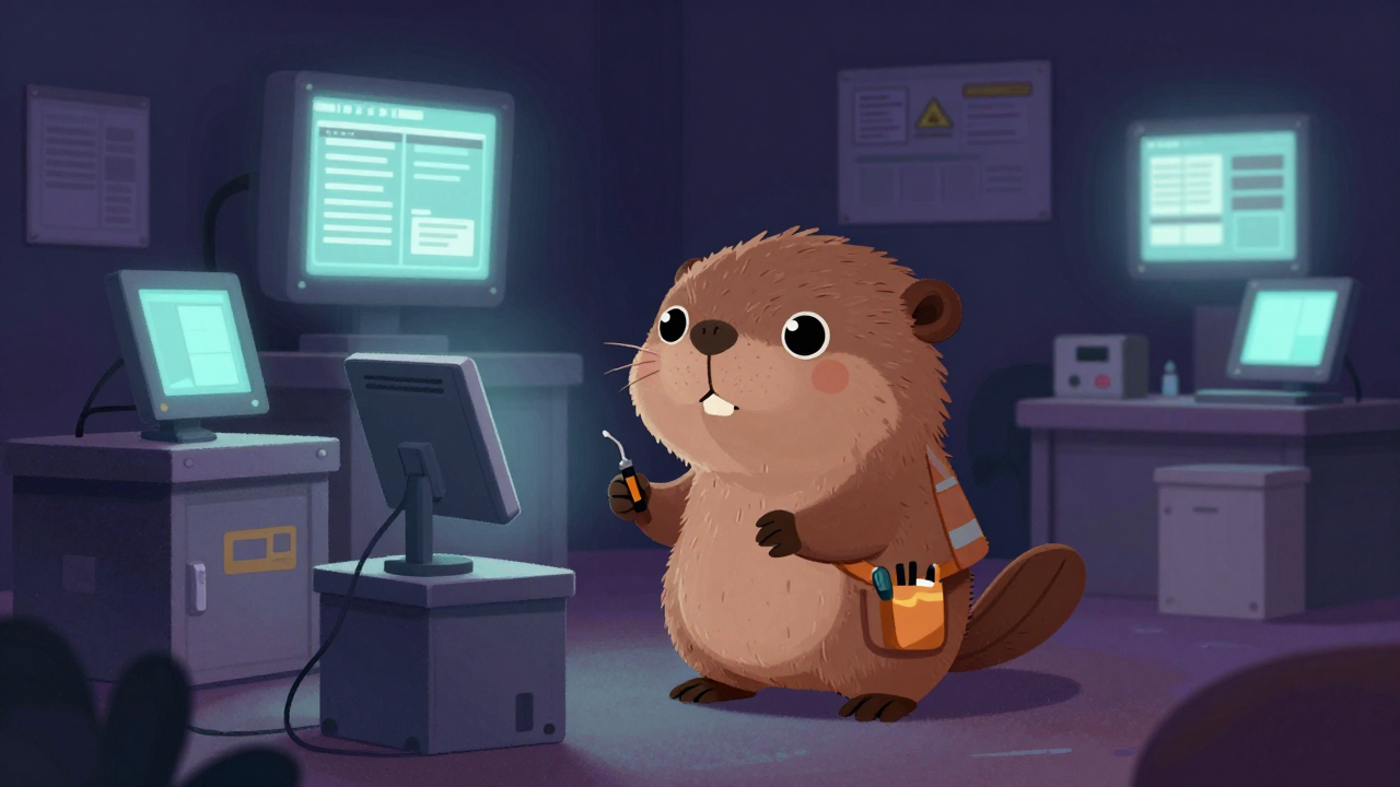 루핑지가공반장 직업 종사자가 업무를 수행하는 모습