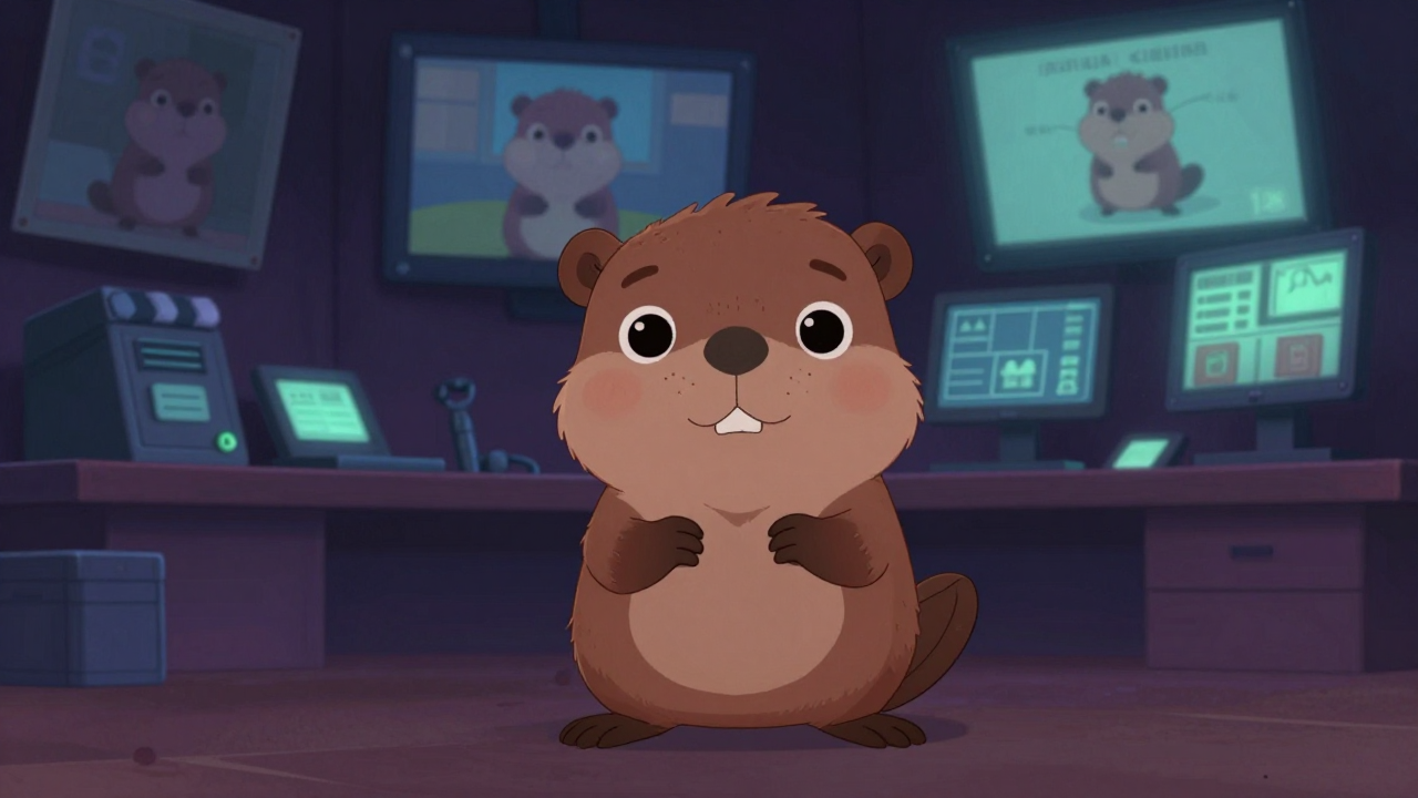 만화영화연출가 직업 종사자가 업무를 수행하는 모습